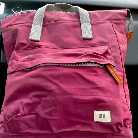 ORI London Bag Company BANTRY B Wine Burgundy Berry RECYCLED NYLON Unisex men - Picture 4 of 14